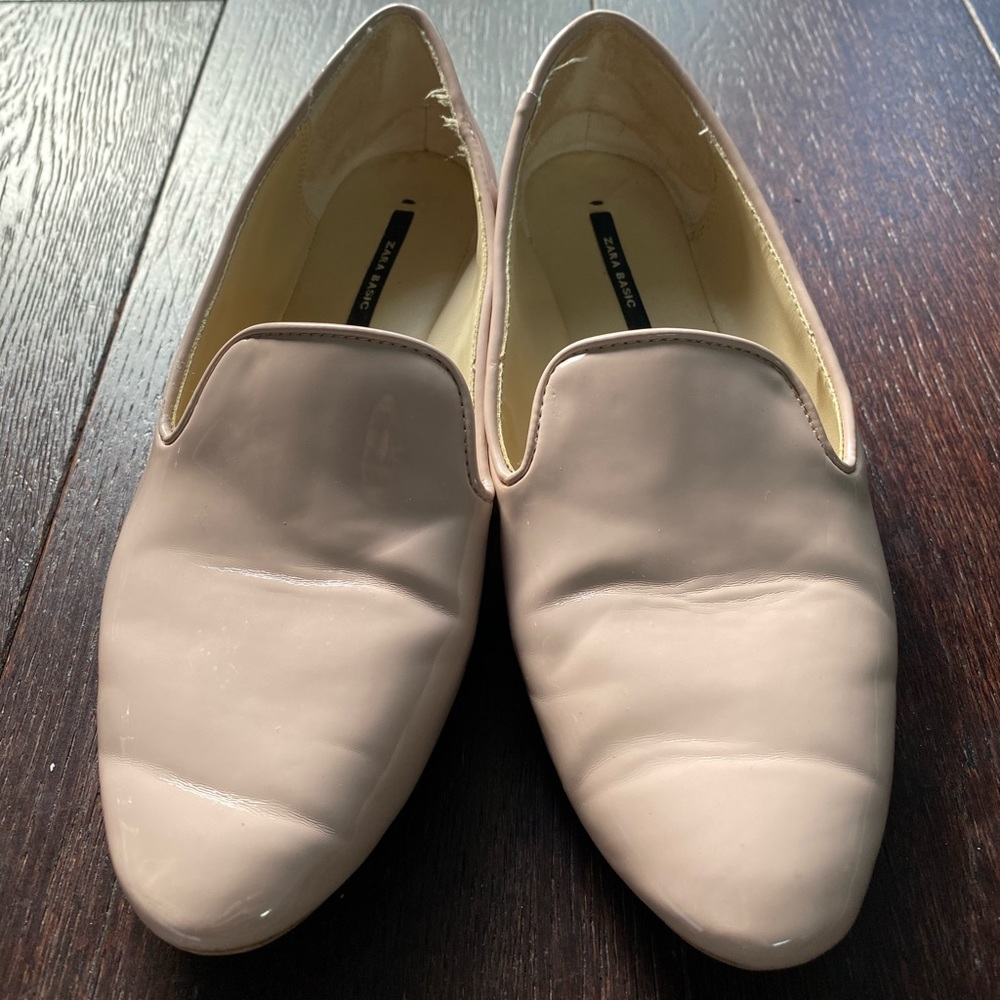 Light pink Zara loafers
